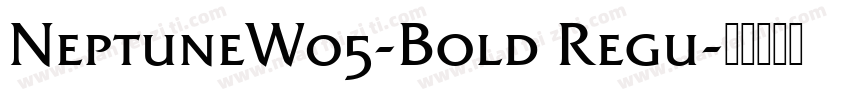 NeptuneW05-Bold Regu字体转换